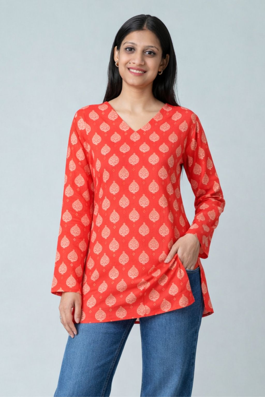 Kesariya Noor Short Tunic